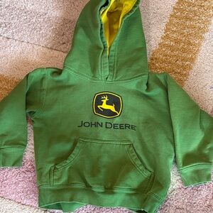 John Deere Green & Yellow Kids Hoodie Sweatshirt